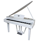 V-TONE GP-88 WH pianino cyfrowe grand piano stacjonarne białe ważone klawisze klawiatura młoteczkowa USB-B AUX IN LINE OUT 2 wyjścia słuchawkowe