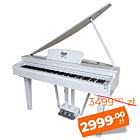 V-TONE GP-88 WH pianino cyfrowe grand piano stacjonarne białe ważone klawisze klawiatura młoteczkowa USB-B AUX IN LINE OUT 2 wyjścia słuchawkowe