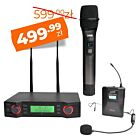 DNA VM - DUAL VOCAL HEAD SET mikrofon bezprzewodowy doręczny nadajnik nagłowny bodypack podwójny zestaw UHF 518-542 MHz