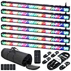 LIGHT4ME BASIC LIGHT BAR LED 16 RGB IR listwa belka oświetleniowa BK x6 + pokrowiec + przewód DMX