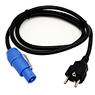 CABLE4ME POWERCON IN 2M kabel przewód zasilający do oświetlenia nagłośnienia 3x2,5 mm² IP20 wtyczka typu F Schuko