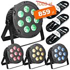 LIGHT4ME PENTA PAR 8x12W MKII RGBWA LED slim + 3 x przewód DMX