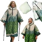DH Garden Poncho Zielona Dolina 145x115 cm kurtka płaszcz peleryna z kapturem duża kieszeń na zamek