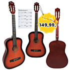 SUPRIMO CGS1 SB gitara klasyczna 4/4 sunburst do nauki dla początkujących akordy zestaw