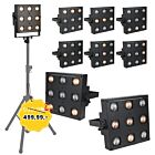 LIGHT4ME SUN PANEL blinder halogenowy oświetlenie sceniczne retro vintage DMX 9x35W WW GU10 ciepła biel uchwyt montażowy