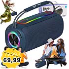 V-TONE BWS210 BL głośnik Bluetooth bezprzewodowy przenośny niebieski akumulatorowy USB microSD AUX MP3 FM 2x10W