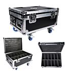 CASE4ME case na 12 sztuk FLAT PAR LED SLIM kółka