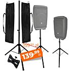 DNA BOX2 SET BAG stojak tripod statyw kolumnowy żelazny czarny podstawa kolumnowa pin zabezpieczający pokrowiec zestaw 2 szt.