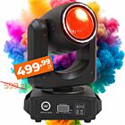 LIGHT4ME TWIN HALO BEAM podwójna głowica ruchoma beam 2x60W RGBW LED oświetlenie sceniczne DMX efekt ring 40x0,3W RGB SMD uchwyt montażowy omega