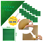 DNA AM4 GN panel akustyczny zestaw 12 szt. zielony samoprzylepna pianka mata wygłuszająca redukcja echa pogłosu