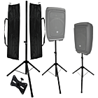 DNA BOX2 SET BAG stojak tripod statyw kolumnowy żelazny czarny podstawa kolumnowa pin zabezpieczający pokrowiec zestaw 2 szt.