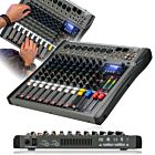 DNA MIX 8 analogowy mikser dźwięku 8-kanałowy Bluetooth EQ odtwarzacz MP3 USB Phantom +48V efekt pogłosu zasilanie sieciowe