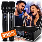 DNA STAGE BAT SET zestaw bezprzewodowy 2x akumulatorowy mikrofon doręczny odbiornik UHF 518-542 MHz 2x48 kanałów 2x wyjście zasilania USB-C