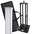 DNA TOTEM V2 podstawa statyw oświetleniowy-kolumnowy tower sceniczny pod kolumnę audio głowicę ruchomą efekt świetlny regulowana wysokość 82-175 cm adapter 35 mm czarna/biała osłona torba transportowa zestaw