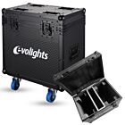 EVOLIGHTS GALACTO CASE 2IN1 skrzynia transportowa na 2 głowice ruchome komora na akcesoria 4 kółka mechanizm blokady