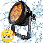 EVOLIGHTS GLACIER 7 LED PAR 7x10W RGBWA-UV IP65 oświetlenie sceniczne zewnętrzne