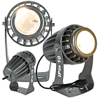 EVOLIGHTS IPin 10 reflektor sceniczny pinspot IP65 10W WW LED ciepła biel uchwyt montażowy