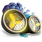 EVOLIGHTS LUMEN ROTO DUO ruchomy efekt oświetleniowy LED DMX nieskończona rotacja 6x40W WW + 62x0,5W RGB efekt ring uchwyt montażowy omega