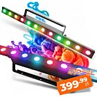 EVOLIGHTS PIXEL BAR 12x4W RGBA listwa oświetleniowa oświetlenie dekoracyjne LED DMX Pixel Control uchwyt montażowy