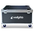 EVOLIGHTS VORTEX CASE 4IN1 skrzynia transportowa na 4 efekty oświetleniowe akcesoria 4 kółka mechanizm blokady