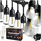 DH Light Girlanda Ogrodowa E27/10/20/1W/IP65 sznur oświetleniowy lampki zewnętrzne 10m 20x żarówka E27 LED 1W ciepła biel pojedynczy żarnik IP65