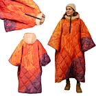 DH Garden Poncho Kanjon 145x115 cm kurtka płaszcz peleryna z kapturem duża kieszeń na zamek