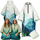 DH Garden Poncho Zielony Las 145x115 cm kurtka płaszcz peleryna z kapturem duża kieszeń na zamek