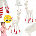 LAMPA STOJĄCA PODŁOGOWA DZIECIĘCA ABAŻUR LAMA 120 CM ŻARÓWKA GRATIS