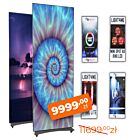 LIGHT4ME LED POSTER 2 ekran LED wyświetlacz wewnętrzny zdalnie sterowany P2.5 256x768 PC USB Wi-Fi Android HDMI zestaw 2 szt. case