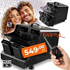 LIGHT4ME BUBBLE BIG ACCU wytwornica generator maszyna do baniek 30W czarna akumulatorowa 6000 mAh pilot bezprzewodowy regulowany kąt emisji praca automatyczna