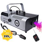 LIGHT4ME FM 1500 wytwornica dymu mgły pilot bezprzewodowy kontroler z przewodem 3 m