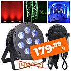 LIGHT4ME QUAD PAR 8x10W MKII RGBW LED slim płaski