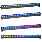 LIGHT4ME AURA PIXEL BAR 24x3W RGBW LED listwa oświetleniowa DMX efekt aura 96x0,2W RGB SMD 5050 dekoracja światłem 2x uchwyt montażowy