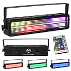 LIGHT4ME AURI XL STROBE stroboskop sceniczny LED efekt świetlny 48x1W CW/A SMD3030+288x0,2W RGB SMD5050 pilot bezprzewodowy uchwyt montażowy 