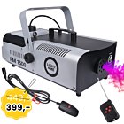 LIGHT4ME FM 1500 wytwornica dymu mgły pilot bezprzewodowy kontroler z przewodem 3 m