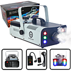 LIGHT4ME FM 1500 LED generator wytwornica dymu mgły efekt świetlny 6x1W RGB pilot bezprzewodowy kontroler przewodowy uchwyt montażowy