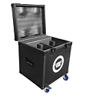 LIGHT4ME FOCUS 200W BEAM CASE 2IN1 skrzynia transportowa na 2 głowice ruchome akcesoria 4 kółka mechanizm blokady