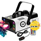 LIGHT4ME FOG 900 LED wytwornica dymu mgły pilot bezprzewodowy kontroler przewodowy 900W efekt świetlny 6x3W RGB