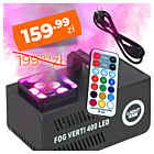 LIGHT4ME FOG VERTI 400 LED mała wytwornica dymu pionowego pilot bezprzewodowy efekt świetlny RGBW