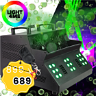 LIGHT4ME FOG DOUBLE BUBBLE profesjonalna wytwornica dymu i baniek efekt LED pilot