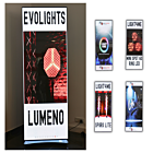 LIGHT4ME LED POSTER 2 ekran LED wyświetlacz wewnętrzny zdalnie sterowany P2.5 256x768 PC USB Wi-Fi Android HDMI zestaw 2 szt. case