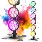 LIGHT4ME LUMEN HEXO efekt oświetleniowy retro LED DMX oświetlenie vintage 6x50W CW COB LED+ 288x0,5W RGB SMD 5050 LED efekt tła podstawa podłogowa