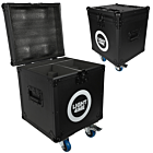 LIGHT4ME ORBEAM 150W CASE 2IN1 skrzynia transportowa na 2 głowice ruchome akcesoria 4 kółka mechanizm blokady