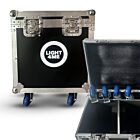 LIGHT4ME RED LINE CASE 2IN1 skrzynia transportowa na 2 głowice ruchome akcesoria 4 kółka mechanizm blokady przegroda na akcesoria