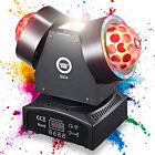 LIGHT4ME SID4 ruchomy multiefekt oświetleniowy 4w1 oświetlenie sceniczne LED DMX Magic Ball 8x3W R/G/B/W Ring 42x0,2W RGB laser czerwony 50 mW laser zielony 50 mW White Strobe 10W CW pilot bezprzewodowy uchwyt montażowy omega