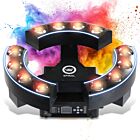 LIGHT4ME SPIRAL ruchomy efekt oświetleniowy LED DMX nieskończona rotacja 12x20W RGBW + 39x0,2W SMD 5050 RGB 2x uchwyt montażowy omega