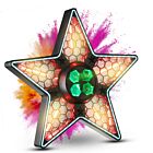 LIGHT4ME STARLIGHT multiefekt oświetleniowy sceniczny 3w1 LED DMX Bee Eye Retro Halo 9x10W RGBW + 93x0,2W RGB uchwyt montażowy omega