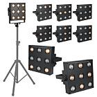 LIGHT4ME SUN PANEL blinder halogenowy oświetlenie sceniczne retro vintage DMX 9x35W WW GU10 ciepła biel uchwyt montażowy