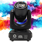 LIGHT4ME TWIN HALO BEAM podwójna głowica ruchoma beam 2x60W RGBW LED oświetlenie sceniczne DMX efekt ring 40x0,3W RGB SMD uchwyt montażowy omega