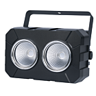 LIGHT4ME UV CANNON blinder sceniczny efekt oświetleniowy 2x50W UV COB LED uchwyt montażowy 2x odbłyśnik reflektorowy